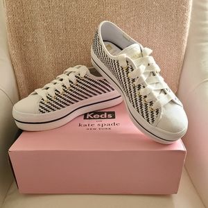 Keds x Kate Spade Triple-Up Woven Sneakers